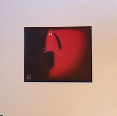 Govinder Nazran "Godfrey Gollum" Pequeño, montado litografía placa impresión. Perro Foto 1 de 4