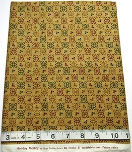 Holiday Medley Kansas Troubles Quilters 18"x44" Moda Fabrics Cotton Quilt Craft - Picture 1 of 3