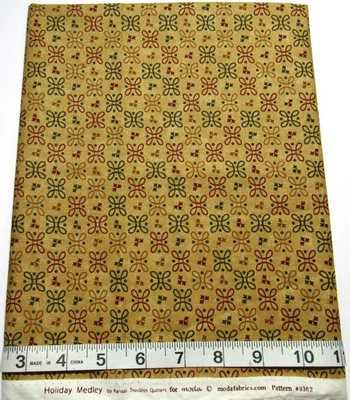 Holiday Medley Kansas Troubles Quilters 18"x44" Moda Fabrics Cotton Quilt Craft - Image 1 of 3
