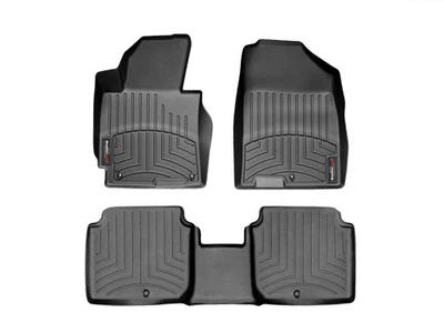 WeatherTech FloorLiner for 2012-2013 Hyundai Elantra - 1st & 2nd Row, Black - Image 1 of 4