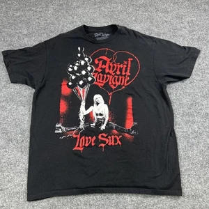 Camiseta negra de la gira de conciertos Love Sux 2022 de Avril Lavigne talla XL - Imagen 1 de 6