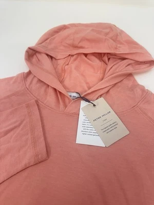NUEVO CON ETIQUETAS Peter Millar Cannon Popover Prenda Teñida Sudadera con Capucha SSIE Melocotón XXL $130 Foto 1 de 4