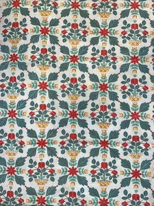 Vintage FABRIC Floral Print For Quilting, Sewing & Crafts - Read Description - Picture 1 of 6