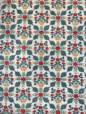Vintage FABRIC Floral Print For Quilting, Sewing & Crafts - Read Description - Image 1 of 4
