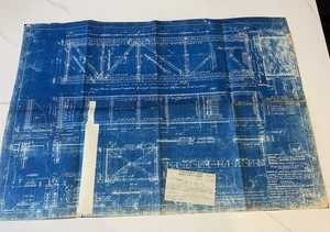 Rock Island Lines Receipt River Bridge Cedar Rapids Iowa Girders 1906 BLUEPRINT - Picture 1 of 11