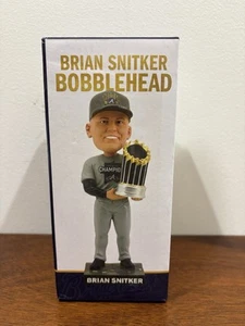 BRIAN SNITKER WORLD SERIES CHAMPION BOBBLEHEAD Atlanta Braves 2021 ATL NEW - Picture 1 of 3