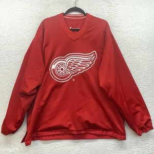 Chaqueta Detroit Red Wings Para Hombres Roja NHL Hockey Pullover Reversible Cuello en V Cremallera Lateral - Imagen 1 de 12