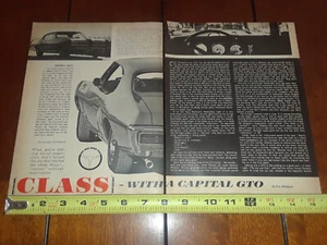 1968 PONTIAC GTO ORIGINAL ARTICLE - Picture 1 of 2