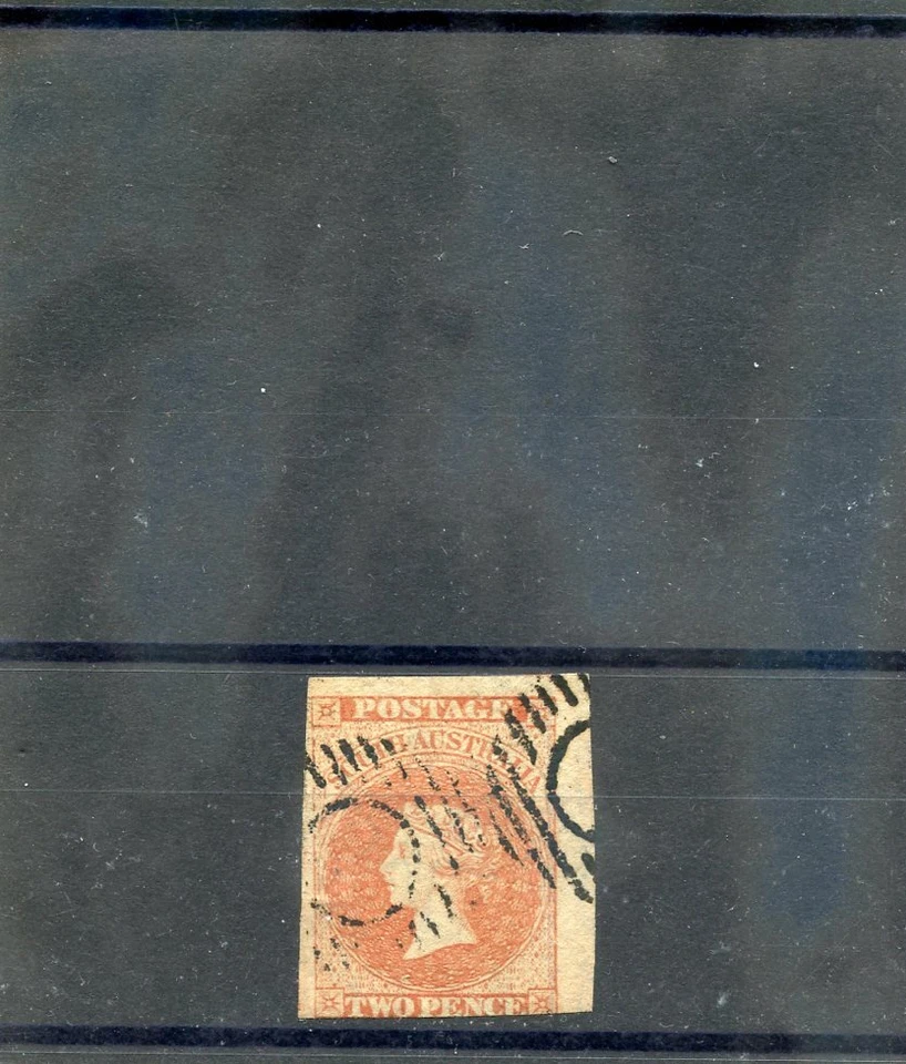 AUSTRÁLIA (SUL DA AUSTRÁLIA) Sc 6b (SG 7)F-VF USADO 1858 5d VERMELHO LARANJA $160 - Imagem 1 de 1