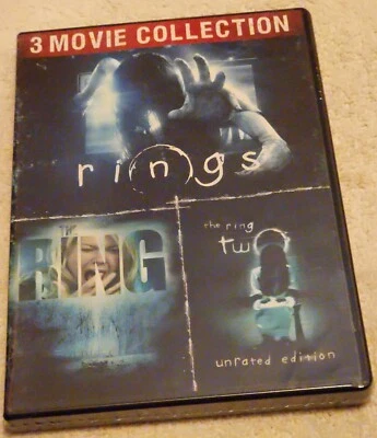 Rings / The Ring / The Ring Two DVD 3 Movie Collection Horror halloween new - Image 1 of 2