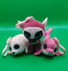 TY Beanie Teanie Boos Keychains LOT of 3 (Icy, LeeAnn, Sparkles) *No Hang Tags* - Picture 1 of 6