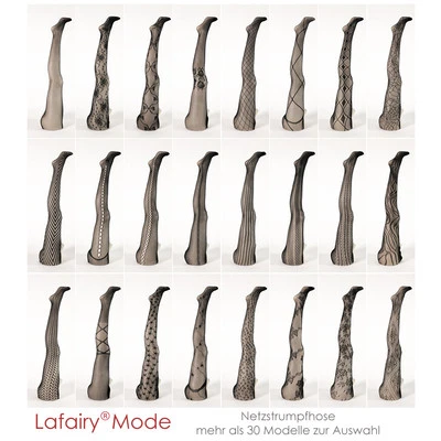 Strumpfhosen Netz Blume Muster schwarz elastisch one size mit Fuß - Bild 1 von 2