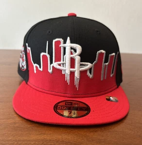 Gorra Sombrero Ajustado Houston Rockets NBA New Era 59Fifty Talla 7 1/8 Negro Rojo Blanco - Imagen 1 de 7