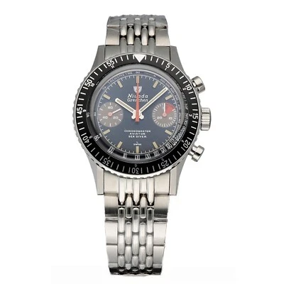 Nivada Grenchen Orange Boy 86012M04LC Steel 38 mm Manual Wind Men's Watch - Image 1 of 4