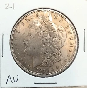 1921 AU/UNC MORGAN SILVER DOLLAR 90% $1 COIN US Collorters Coin - Picture 1 of 4