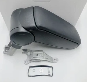 Car Center Console Leather Armrest For 02-06 Audi A4 S4 Black 1PCS - Picture 1 of 4