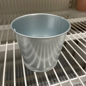 IKEA BINTJE Plant pot, galvanized 4¼" 103.414.85 BRAND NEW- SET OF 2 - Picture 1 of 4