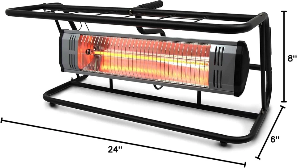 Heat Storm Hs-1500-trc Infrared Heater 6 FT Cord Tradesman Roll Cage