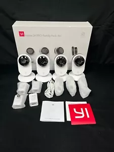 YI Pro YYS.62121 White Motion Detection 2K Home Security Indoor Camera 4 Pack - Picture 1 of 12