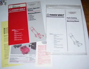 TROY-BILT MULCHING MOWERS 34020 34021 34022 34023 Manual & Parts Catalog 1994 - Picture 1 of 4