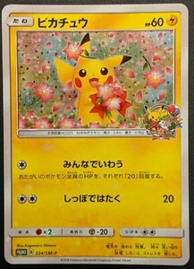 Pikachu 224/SM-P 20th Anniversary Promo Pokemon Trading Card Game TCG Japan - Picture 1 of 12