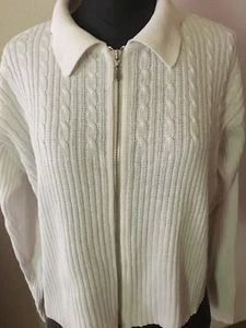 Strickjacke Mexx Woman Damenjacke weiße Frauenjacke Wolljacke Gr. S Jacke - Bild 1 von 11