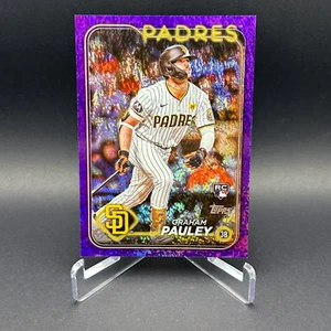 Graham Pauley 2024 Topps Update Purple 🟪 Holo Foil /799 RC #US84 Padres - Picture 1 of 1