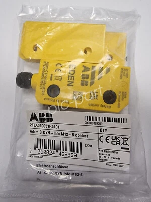Original New ABB Adam DYN - Info M12 - 5 Contact  2TLA020051R5101 DYN-Info - Image 1 of 4