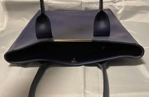 Borsa a tracolla BCBG Maxazria Cleo Tote in pelle blu borsa a mano OVV244BZ - Foto 1 di 10
