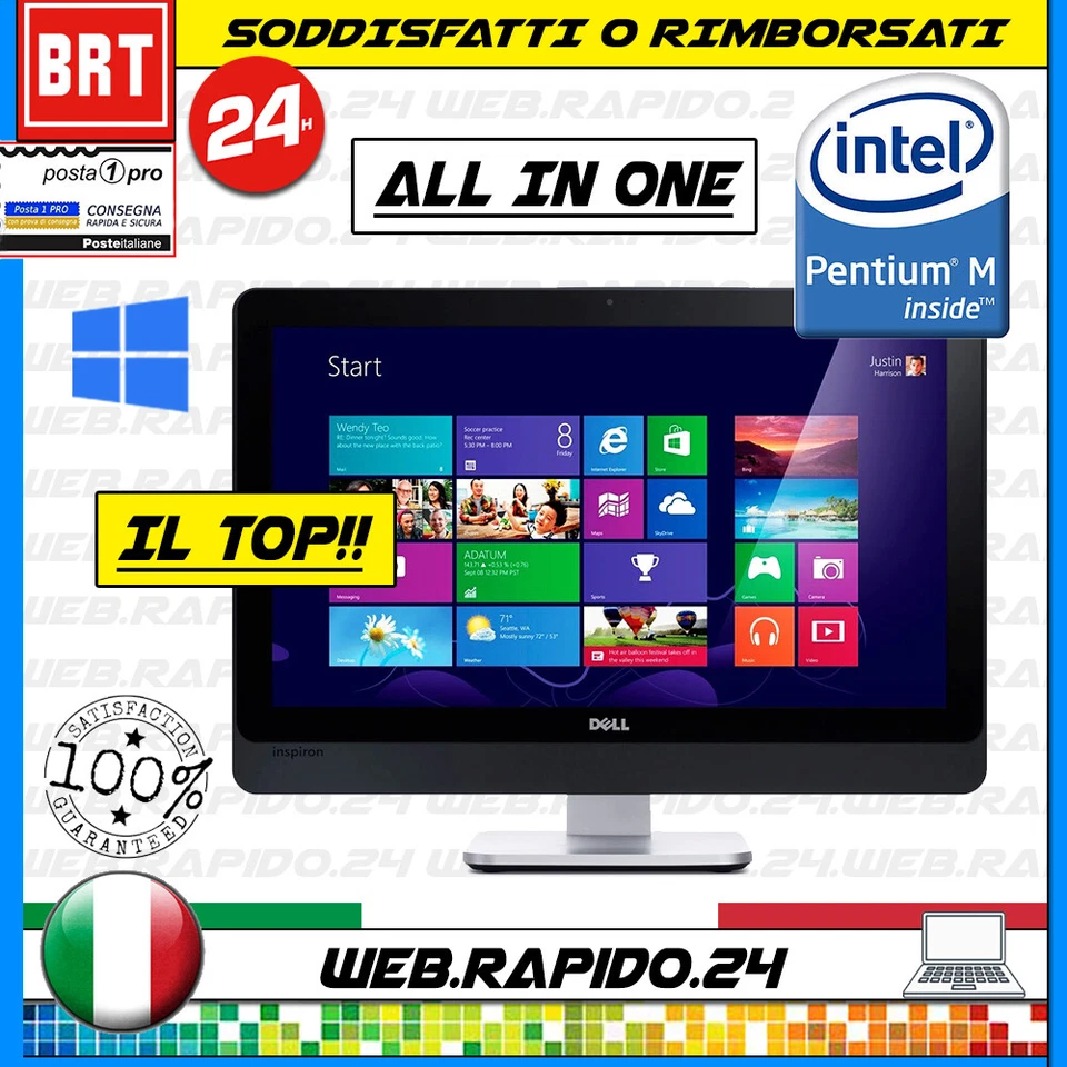 PC AIO ALL IN ONE DELL INSPIRON 3048 INTEL 19,5" INTEL CORE I3-4150T NORAM - Imagen 1 de 4