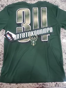 Giannis Antetokounmpo Adult Large Milwaukee Bucks NBA T-shirt! New with tags - Picture 1 of 6