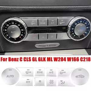 10Pcs Air AC Button Cover Trim Stickers For Benz C CLS GL GLK ML C218 W204 W166 - Picture 1 of 9