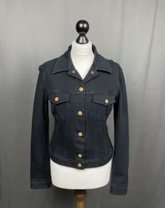 Jean Paul Gaultier JPG Jeans Donna Blue Collared Jacket Size L - Picture 1 of 15