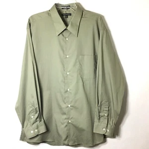 Statements Button Up Shirt Mens XL Green Long Sleeve - Picture 1 of 7