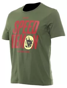 MAGLIA MANICHE CORTE DAINESE KNEE DOWN T-SHIRT MAN GARDEN GREEN TG M - Picture 1 of 2