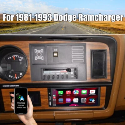 Apple Carplay For 1981-1993 Dodge Ramcharger Car Stereo Radio GPS Navi + Camera - Image 1 of 4
