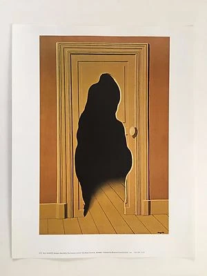 RENE MAGRITTE 'LA RESPUESTA SORPRESA' RARO AUTÉNTICO AÑOS 80 IMPRESIÓN ARTÍSTICA Foto 1 de 4