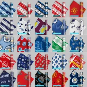 Football Wrapping Paper | Birthday Gift Wrap | Premier League Footie Fans - Picture 1 of 54