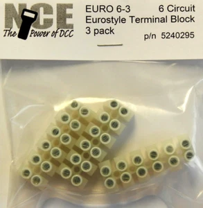 NCE ~ New 2024 ~ Euro6-3 ~ 6 Circuit ~ Eurostyle Terminal Block Strip ~ 5240295 - Picture 1 of 1
