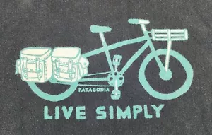 Patagonia Shirt Herren Extra Large Fahrrad Live Simply Cycling Bike schwarz Erwachsene A52 - Bild 1 von 6