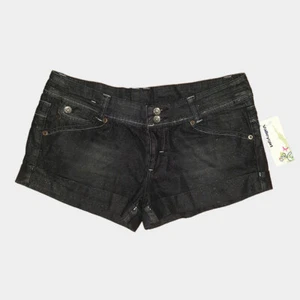 NEW Valleygirl Black Roll up Shorts Size 12 - Picture 1 of 3
