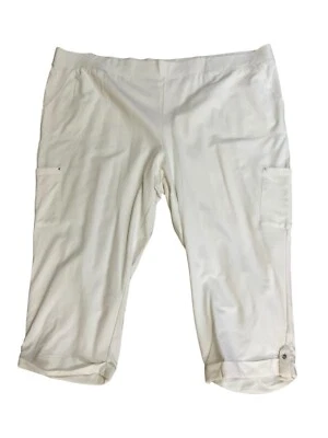 Pantalones Cortos Sport Savvy French Terry Carga A487143 Blanco Talla 5X Alto Nuevos Foto 1 de 4