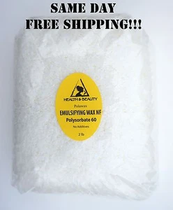 EMULSIFYING WAX NF POLYSORBATE 60 PURE POLAWAX 32 OZ, 2 LB - Picture 1 of 12