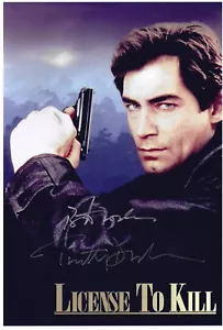 Timothy Dalton Firmado como JAMES BOND 8x12 con Certificado de Autenticidad... Coheteer - Imagen 1 de 6