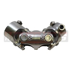 Polished 3/4" DD X 1" DD Double Steering Universal U-Joint Column Shaft Coupler - Bild 1 von 2