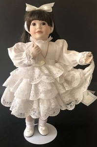 Vintage Ashton Drake Porcelain Doll 14” Ann Marie With Stand 1993 - Picture 1 of 10