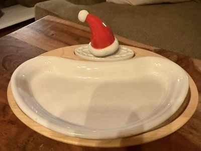 Usado en Excelente Condición Nora Fleming Santa Stops Here Santa Sombrero Mini Plato Dije A43 Foto 1 de 2