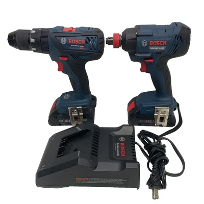 Bosch 18V Combo Kit GDX18V-1600 Impact Driver & HDS181A Drill w/ 2 Batts - Image 1 of 4