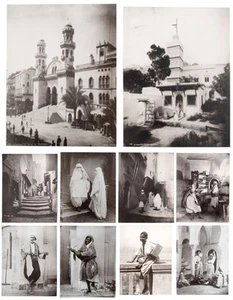 Alexandre Leroux / Twenty-Four Photographs of Algiers c.1900 People Buildings - Picture 1 of 6