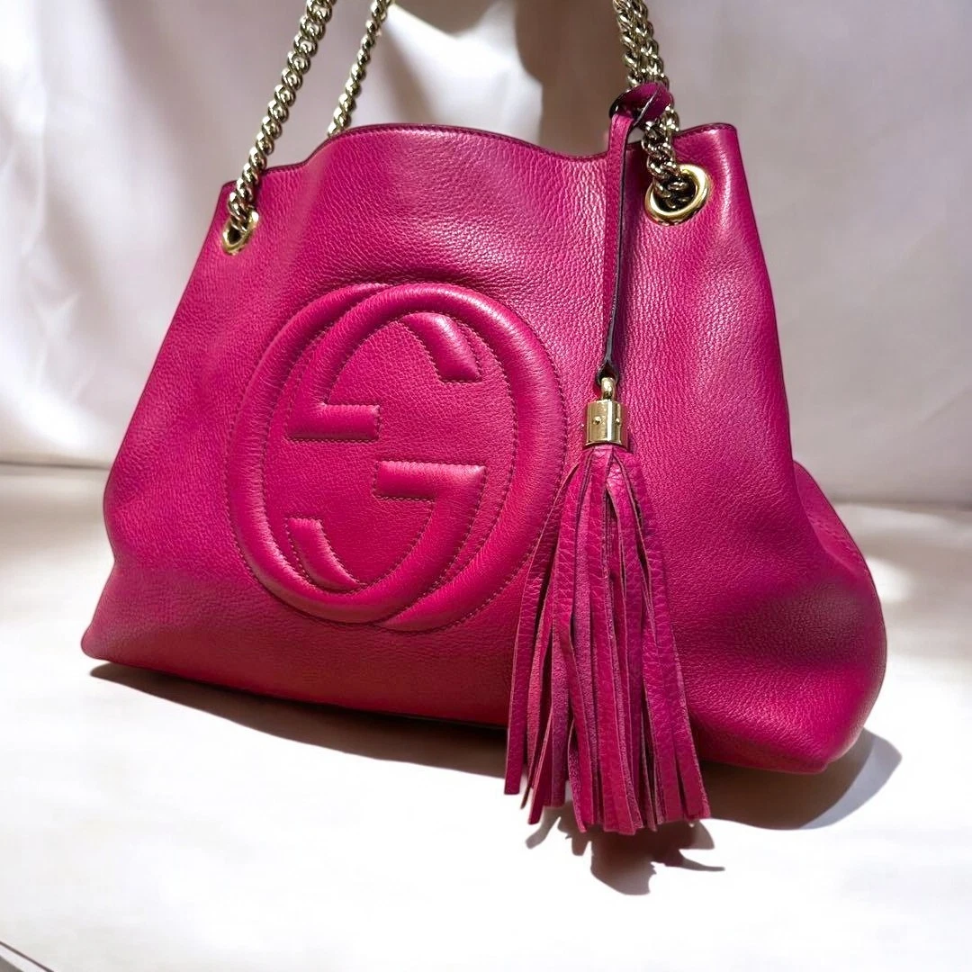 Gucci Soho Shoulder Bag Pink Bags & Handbags for Women for sale | eBay